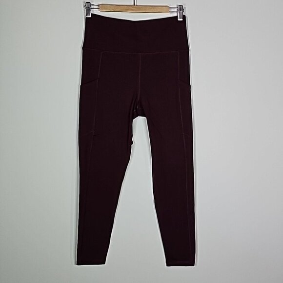 American Eagle large maroon the everything pockets leggings - Picture 1 of 8